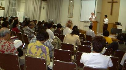 Tony preaching in Okinawa!