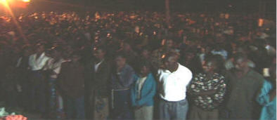 Hundreds of Zambians coming to receive Jesus, the Saviour!