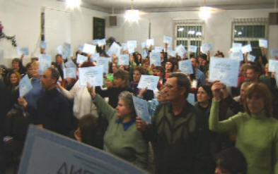 Proudly holding up their certificates of Bible Study!